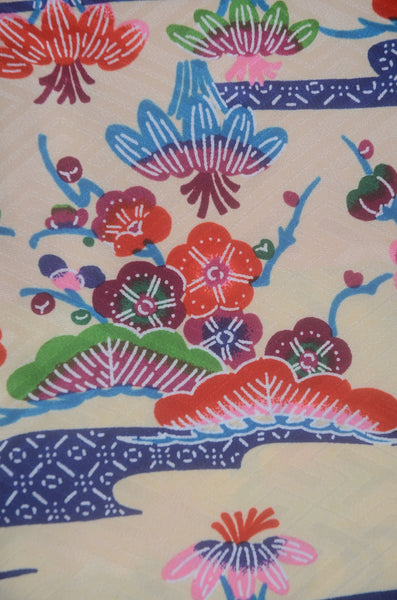 Long-sleeved kimono & hakama 5 items set / Furisode / FK#2-309