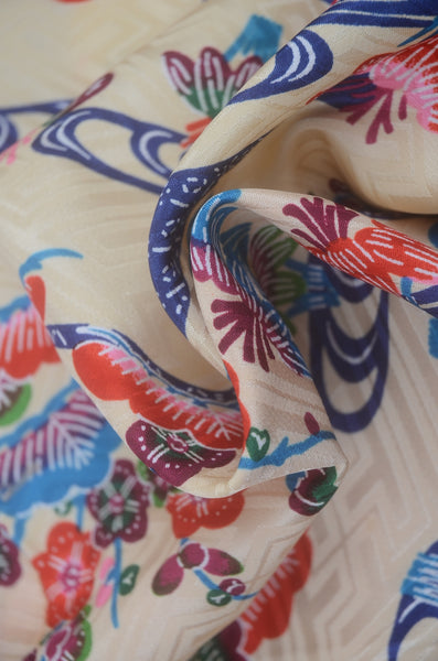 Long-sleeved kimono & hakama 5 items set / Furisode / FK#2-309