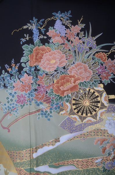 Japanese kimono 6 items set / BK#888