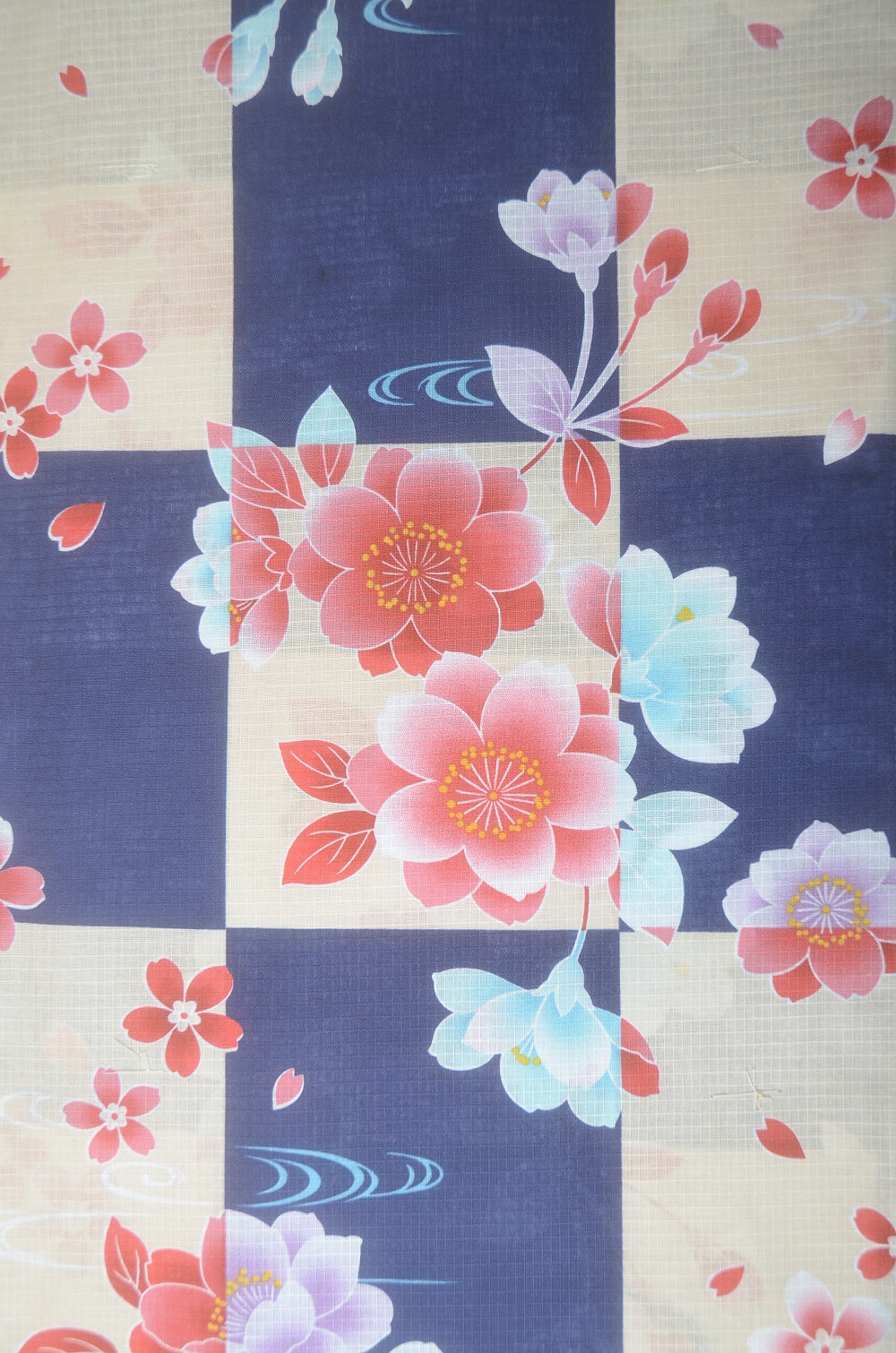 Girls yukata and obi belt set / GY #73 (13-14)