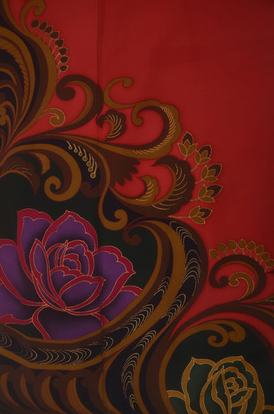 Long-sleeved kimono 6 items set / Furisode / FK#2-243