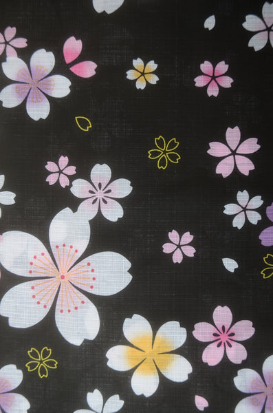 Girls yukata and obi belt set / GY #75 (9-10)