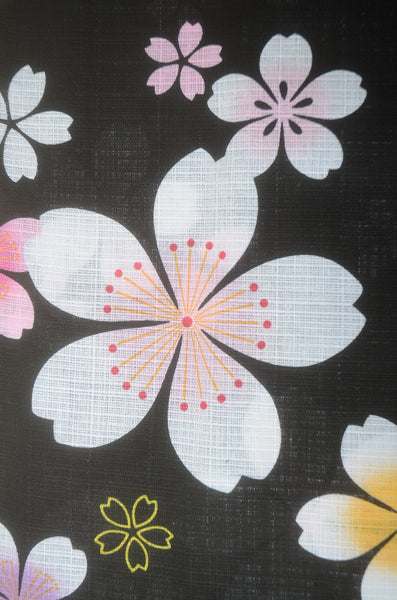 Girls yukata and obi belt set / GY #75 (11-12)