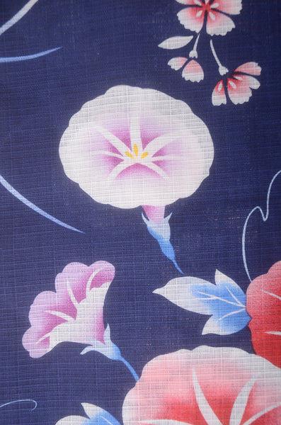 Girls yukata and obi belt set / GY #76 (11-12)