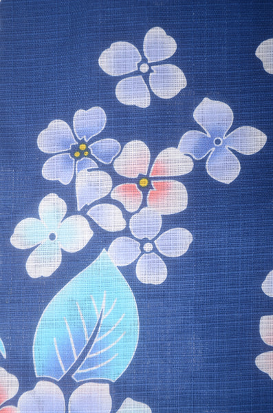 Girls yukata and obi belt set / GY #77 (13-14)