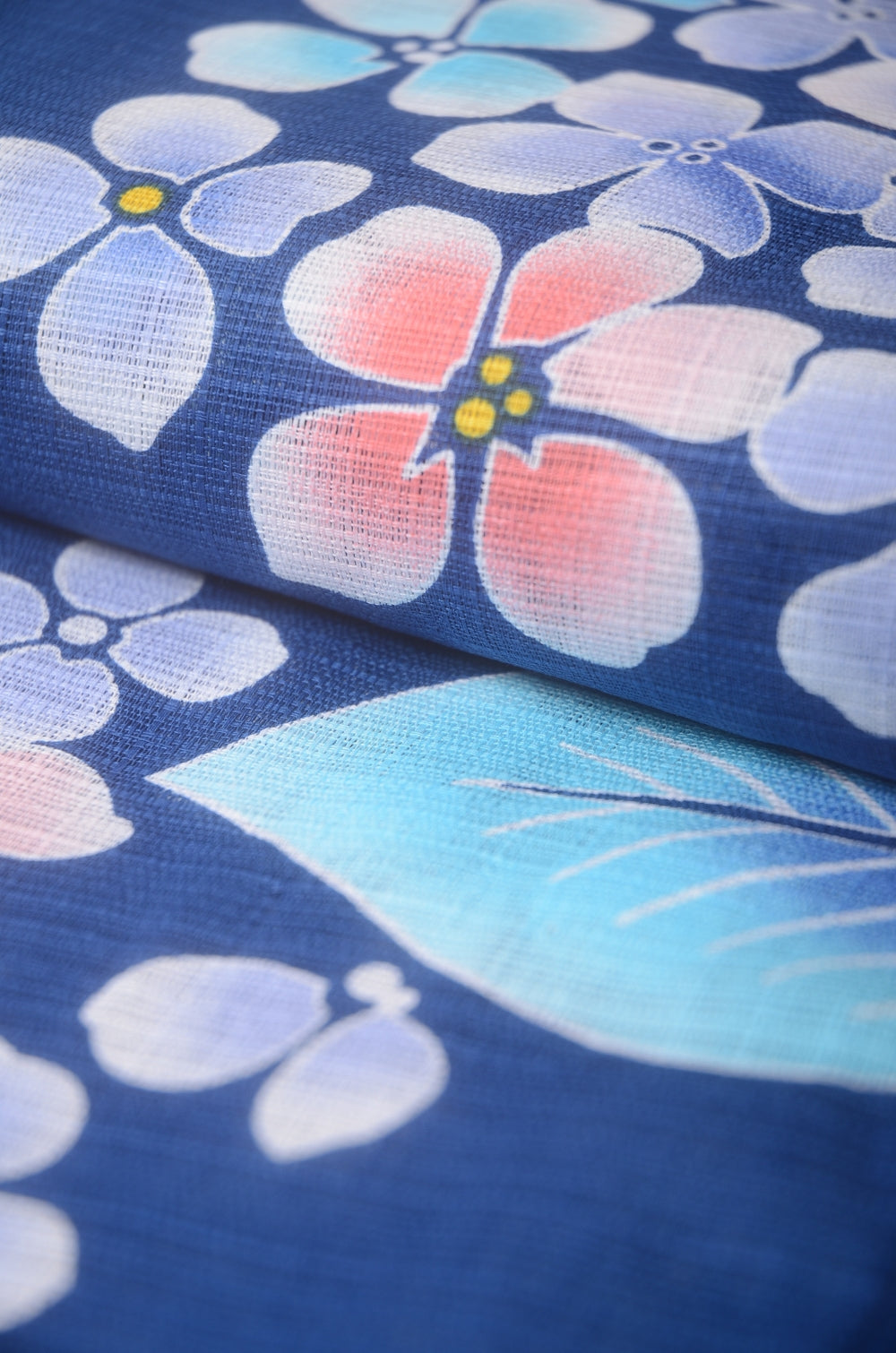 Girls yukata and obi belt set / GY #77 (9-10)