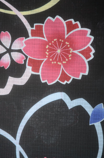 Girls yukata and obi belt set / GY #79 (9-10)