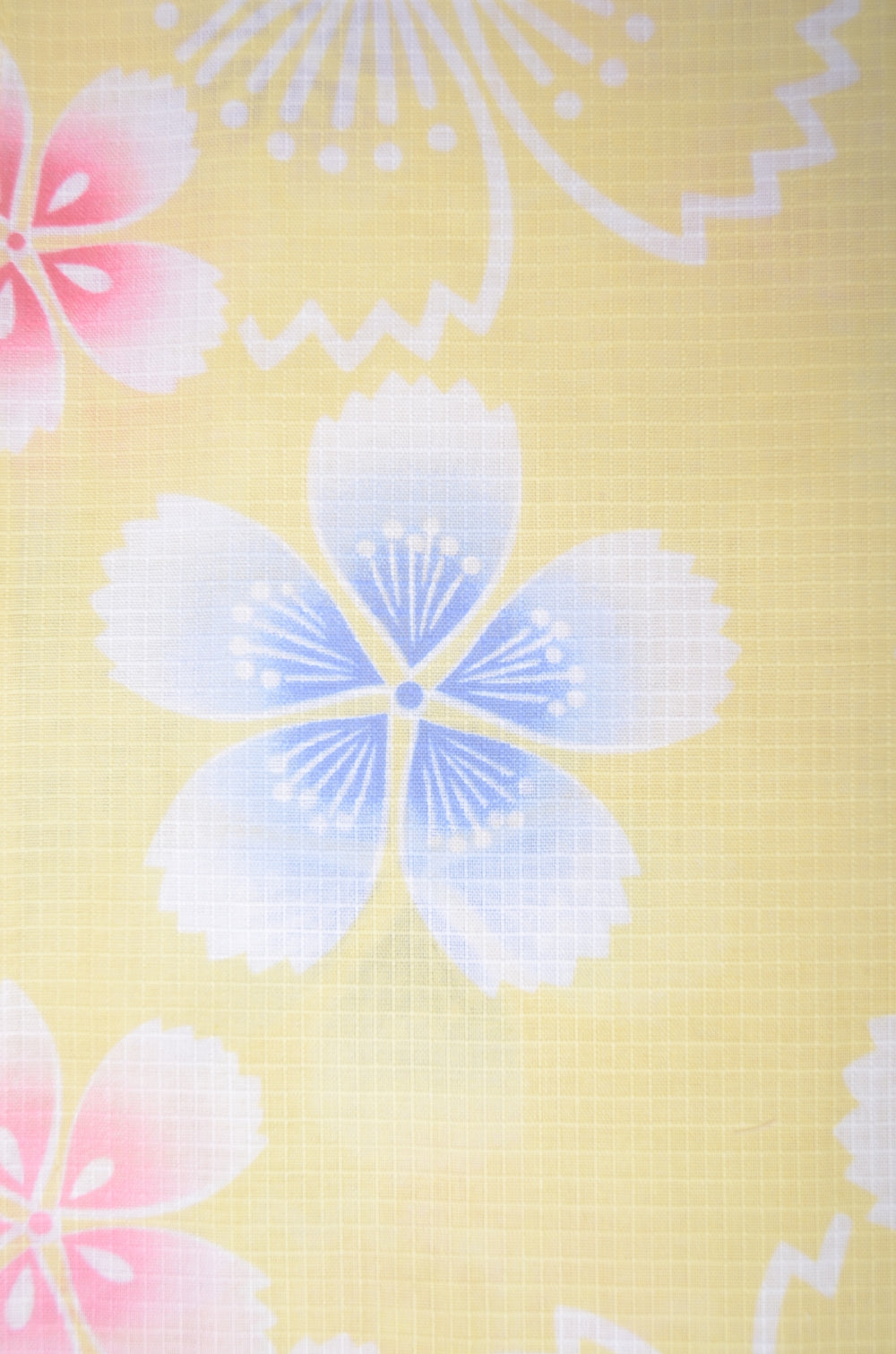 Girls yukata and obi belt set / GY #80 (9-10)