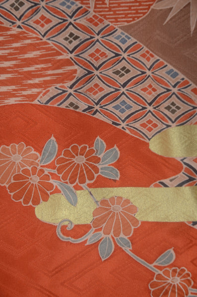 Long-sleeved kimono 6 items set / Furisode / FK#2-248