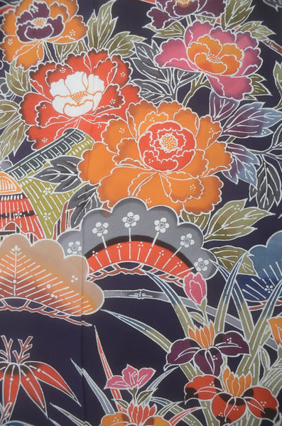 Long-sleeved kimono 6 items set / Furisode / FK#2-256