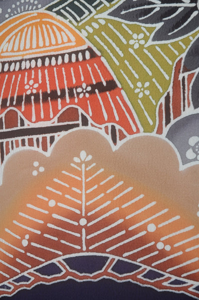 Long-sleeved kimono 6 items set / Furisode / FK#2-256