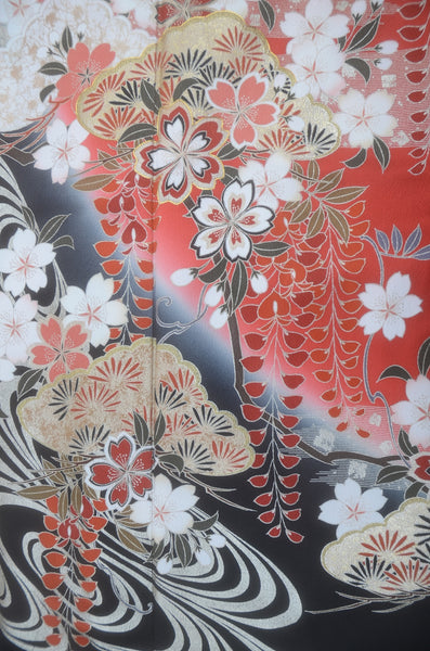 Long-sleeved kimono 6 items set / Furisode / FK#2-257