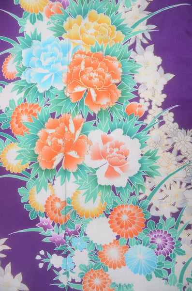 Long-sleeved kimono 6 items set / Furisode / FK#2-259