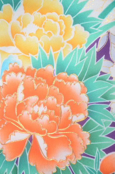 Long-sleeved kimono 6 items set / Furisode / FK#2-259