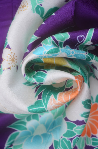 Long-sleeved kimono 6 items set / Furisode / FK#2-259