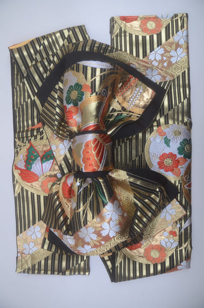 Long-sleeved kimono 6 items set / Furisode / FK#2-261