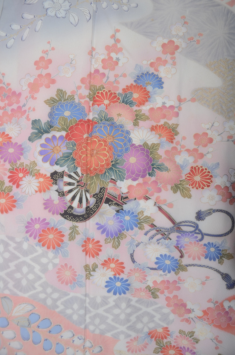 Long-sleeved kimono 6 items set / Furisode / FK#2-117