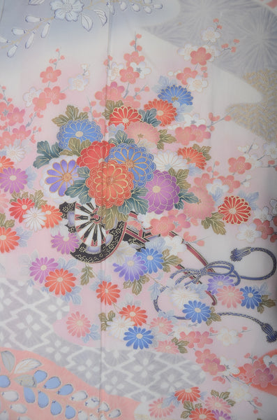 Long-sleeved kimono 6 items set / Furisode / FK#2-117