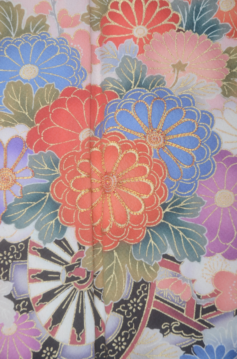 Long-sleeved kimono 6 items set / Furisode / FK#2-117