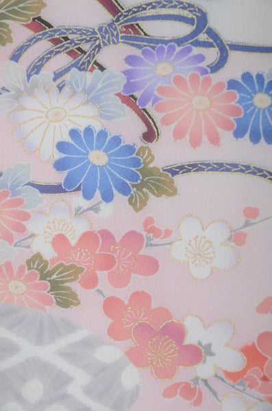 Long-sleeved kimono 6 items set / Furisode / FK#2-117