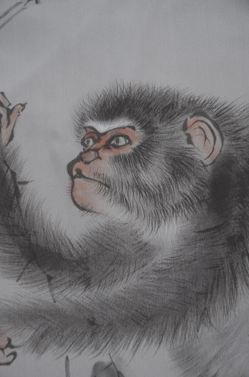 Men Undergarment / MU #1-037“Rare Men’s Juban – Monkey & Persimmon Design”