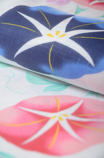 Girls yukata and obi belt set / GY #62 (9-10)