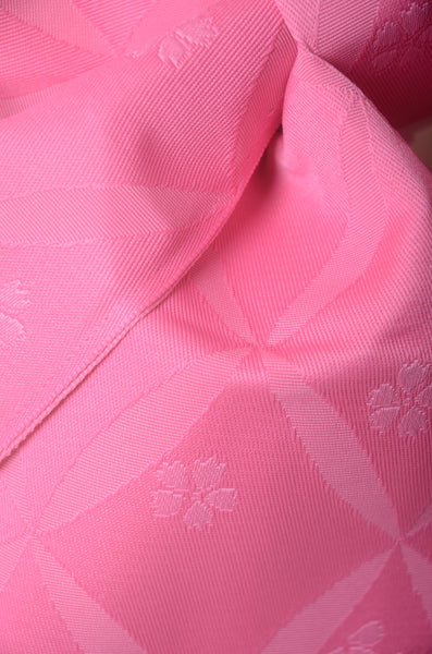 Obi belt and geta sandals set : Pre-tied / Pink #12