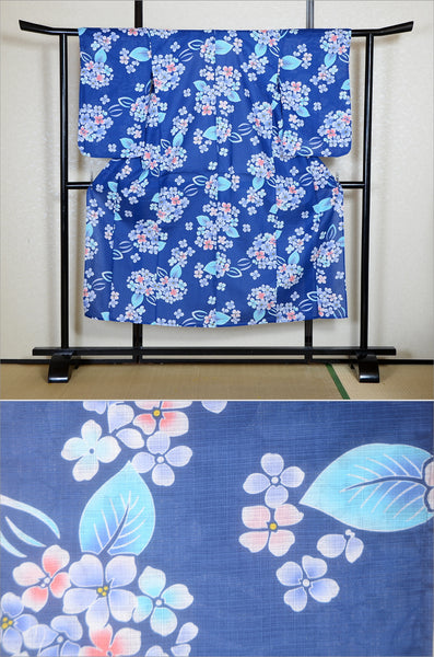 Girls yukata and obi belt set / GY #77 (13-14)
