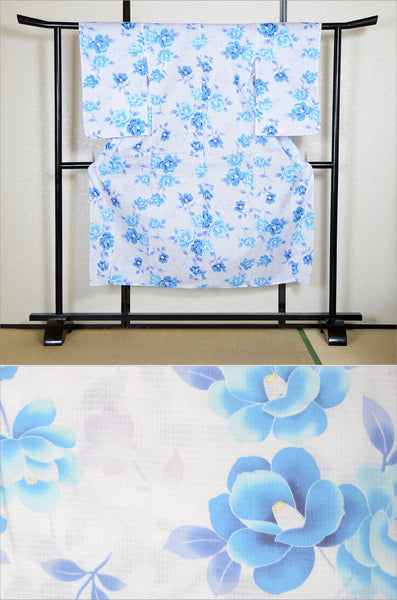 Girls yukata and obi belt set / GY #78 (11-12)