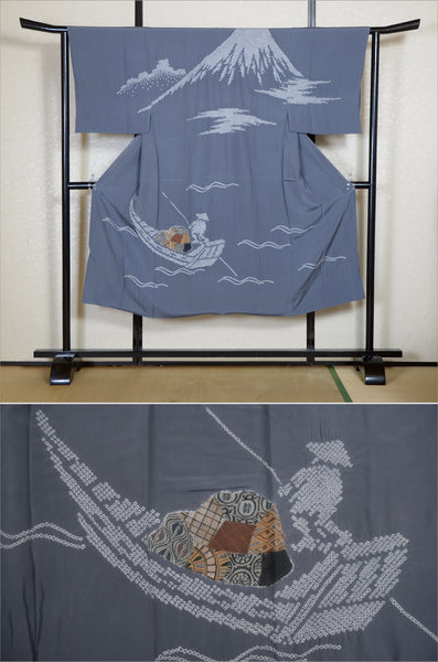 Men Undergarment / MU #1-074 Mt. Fuji & Fishing Boat Scene