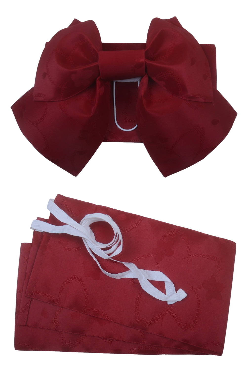 Pre-tied obi belt / Dark red #101 (EM)