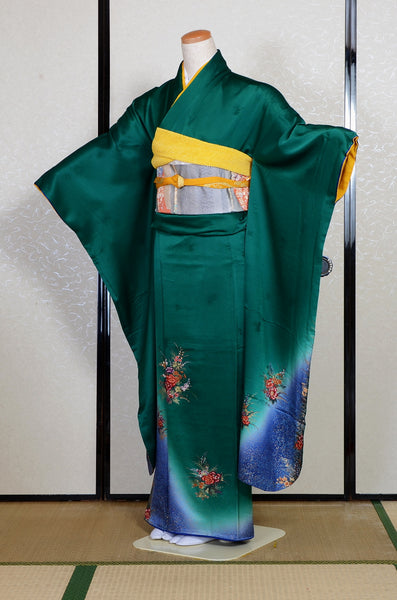 Long-sleeved kimono 6 items set / Furisode / FK#2-336