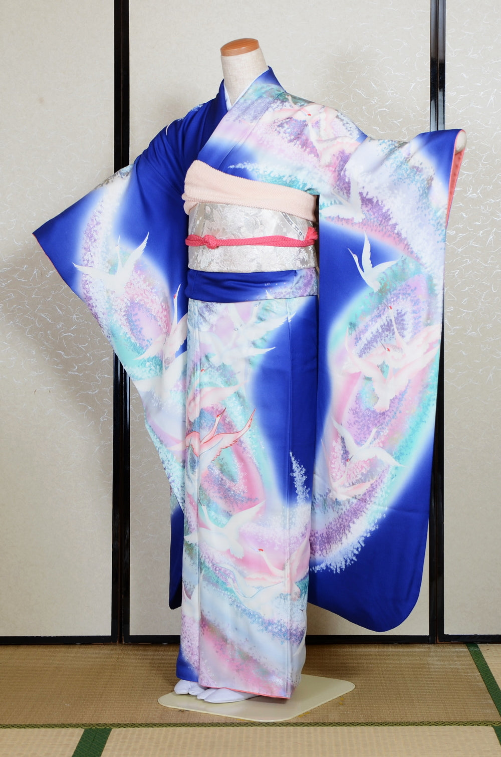 Long-sleeved kimono 6 items set / Furisode / FK#2-250