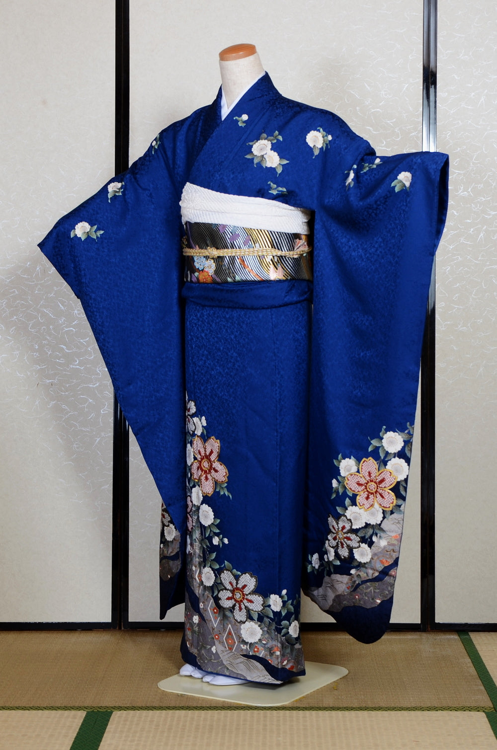 Long-sleeved kimono 6 items set / Furisode / FK#2-319