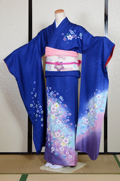 Long-sleeved kimono 6 items set / Furisode / FK#2-216