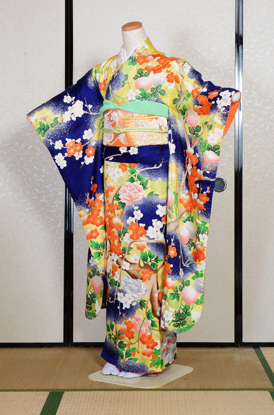 Long-sleeved kimono 6 items set / Furisode / FK#2-332