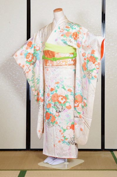 Long-sleeved kimono 6 items set / Furisode / FK#2-280