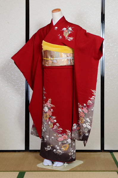 Long-sleeved kimono 6 items set / Furisode / FK#2-290