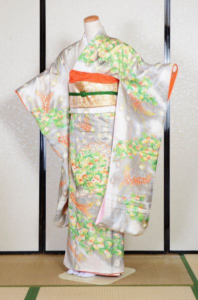 Long-sleeved kimono 6 items set / Furisode / FK#2-159