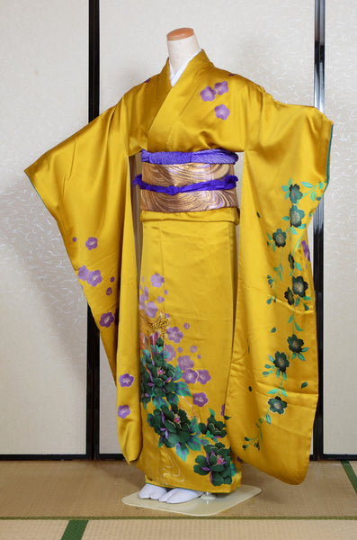 Long-sleeved kimono 6 items set / Furisode / FK#2-217