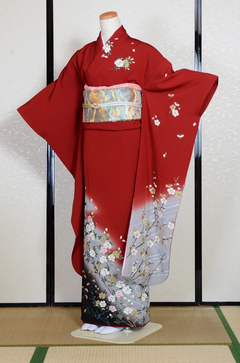 Long-sleeved kimono 6 items set / Furisode / FK#2-013