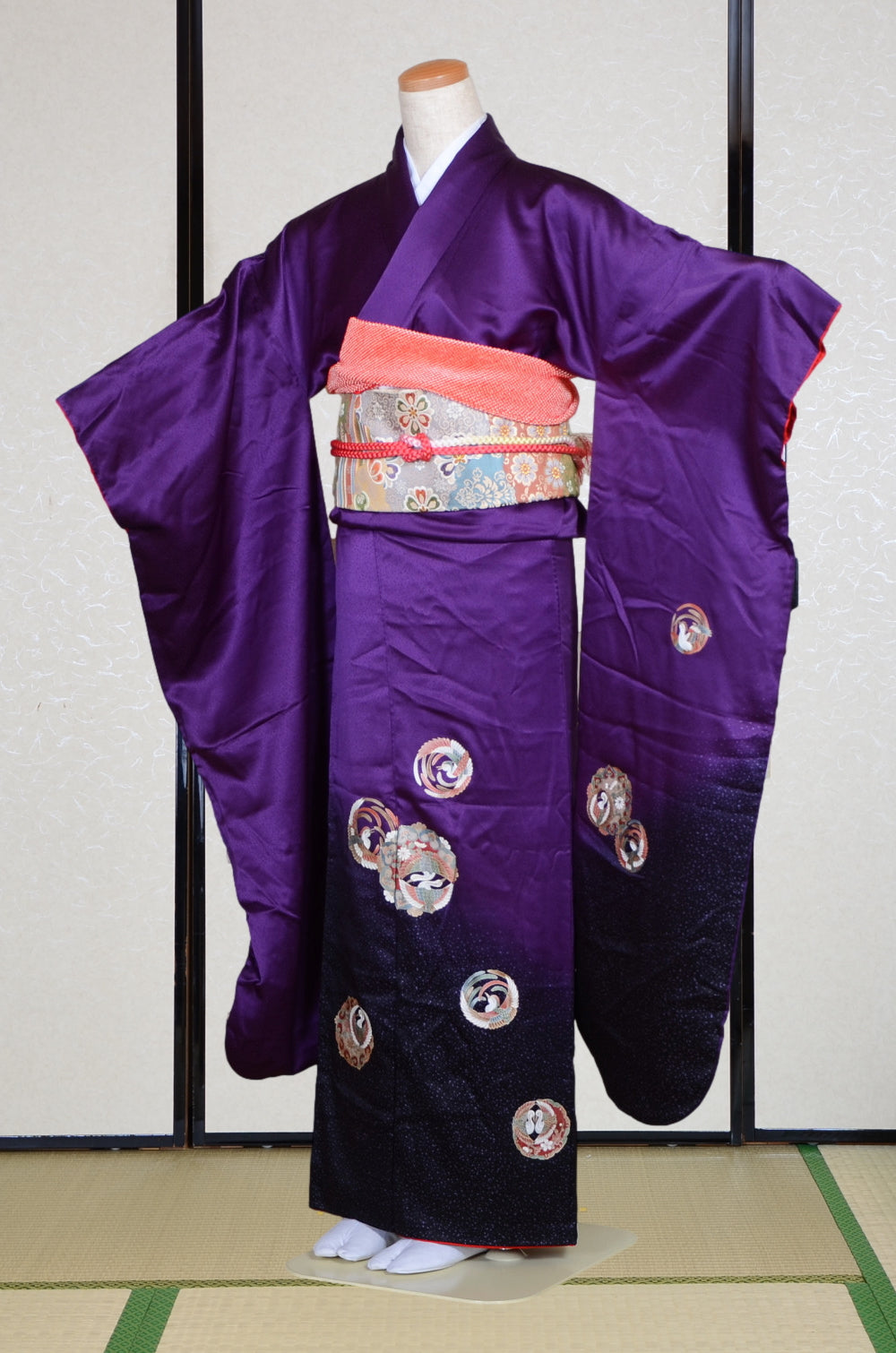 Long-sleeved kimono 6 items set / Furisode / FK#2-202