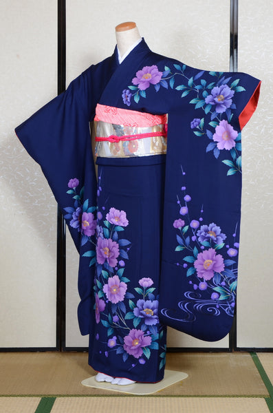 Long-sleeved kimono 6 items set / Furisode / FK#2-255