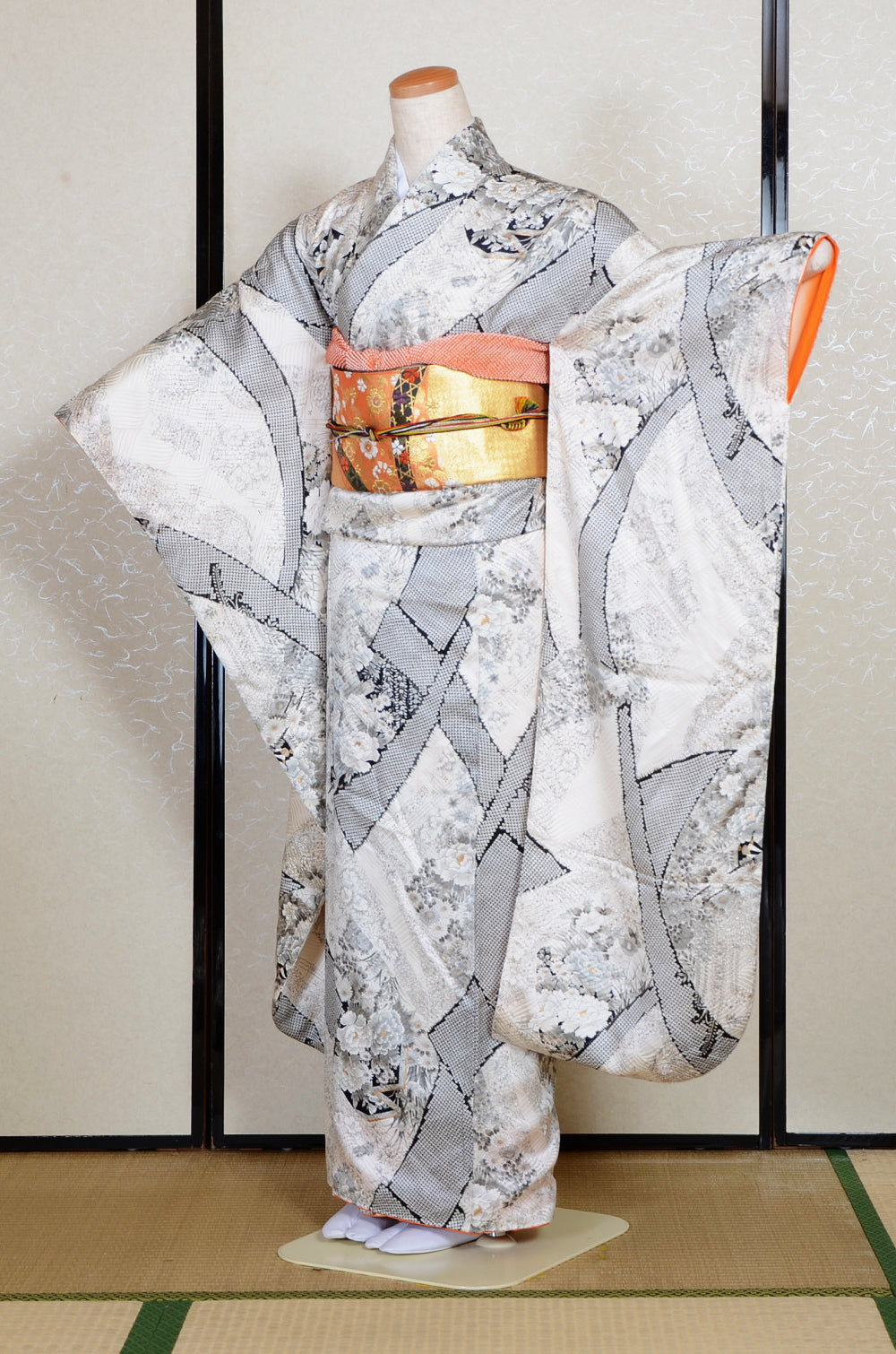Long-sleeved kimono 6 items set / Furisode / FK#2-251