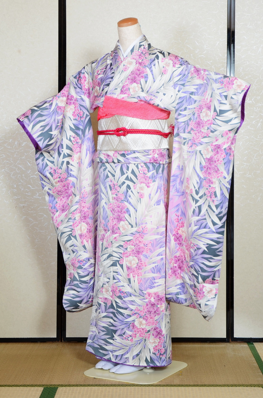 Long-sleeved kimono 6 items set / Furisode / FK#2-212