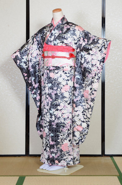 Long-sleeved kimono 6 items set / Furisode / FK#2-122