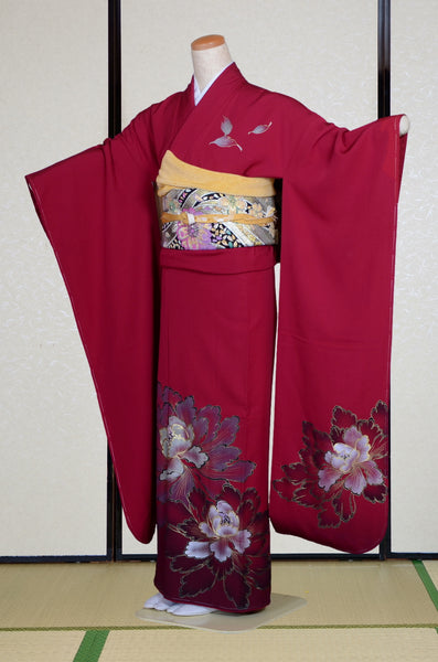 Long-sleeved kimono 6 items set / Furisode / FK#2-240