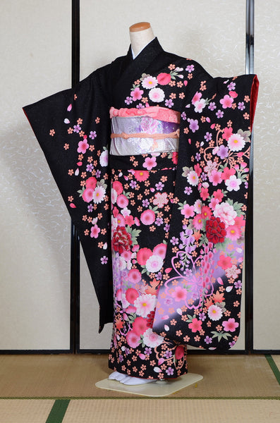 Long-sleeved kimono 6 items set / Furisode / FK#2-349
