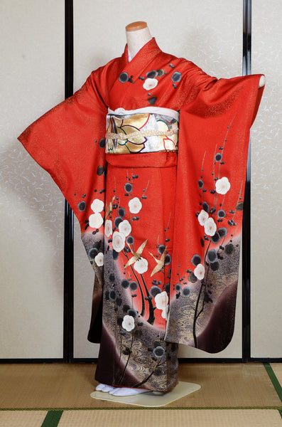 Long-sleeved kimono 6 items set / Furisode / FK#2-245