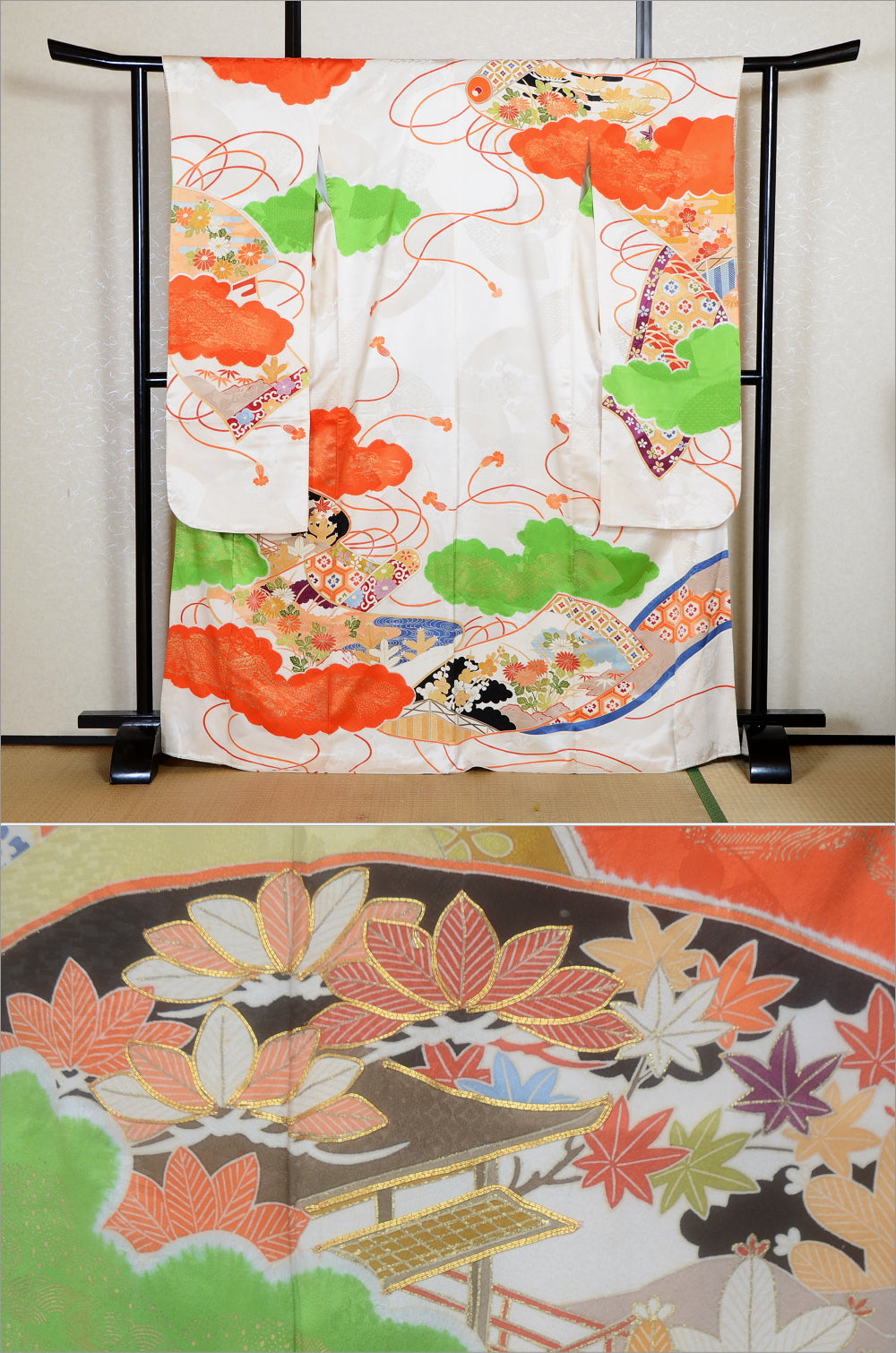 Long-sleeved kimono / Furisode / FK#2-373